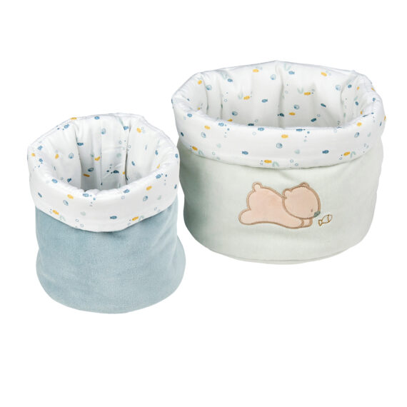 NATTOU Organizér úložný 2ks medvedík Jules 20×20 cm + 15×20 cm Romeo, Jules & Sally