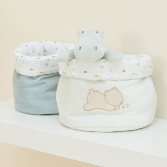 NATTOU Organizér úložný 2ks medvedík Jules 20×20 cm + 15×20 cm Romeo, Jules & Sally