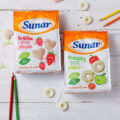 SUNAR Chrumky detské jahodové srdiečka 6x50g