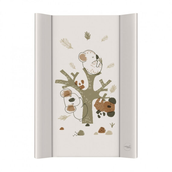 CEBA Podložka prebaľovacia 2-hranná s pevnou doskou (50×70) Basic Koala