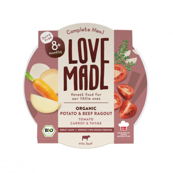 LOVEMADE Ragú hovädzie so zemiakmi pre deti od 8. mesiaca, 225 g