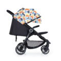 PETITE&MARS Kočík Street+ RWS Black + Strieška Limited 100 Retro