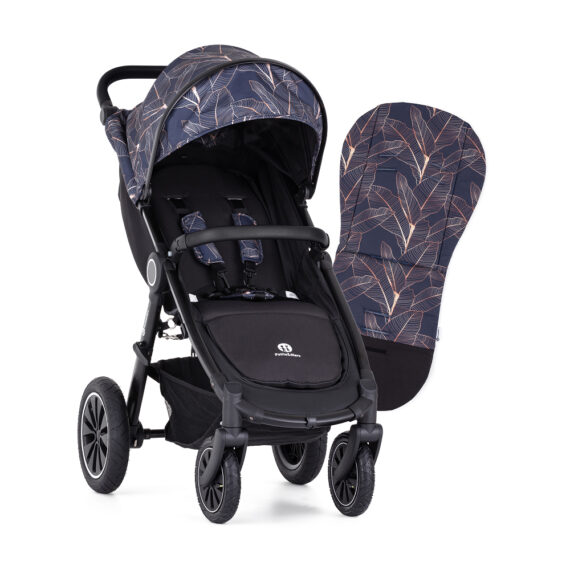 PETITE&MARS Kočík športový Street2 Air Black Limited 100 Palmtree Complete