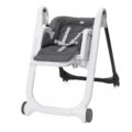 CHICCO Stolička jedálenská Polly Magic Relax – Grey Melange