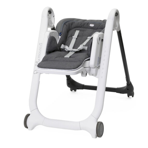 CHICCO Stolička jedálenská Polly Magic Relax – Grey Melange