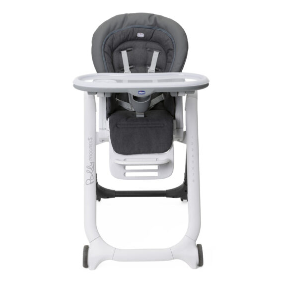 CHICCO Stolička jedálenská Polly Magic Relax – Grey Melange