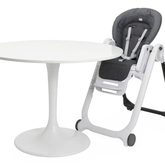 CHICCO Stolička jedálenská Polly Magic Relax – Grey Melange