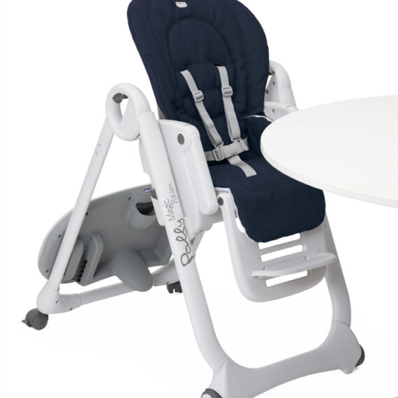 CHICCO Stolička jedálenská Polly Magic Relax – Blue Passion