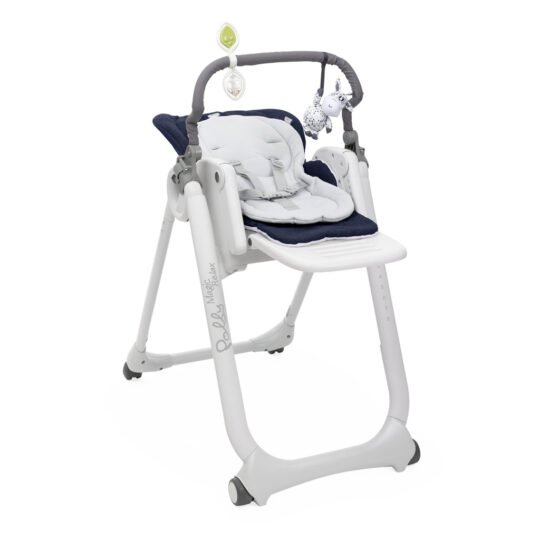 CHICCO Stolička jedálenská Polly Magic Relax – Blue Passion