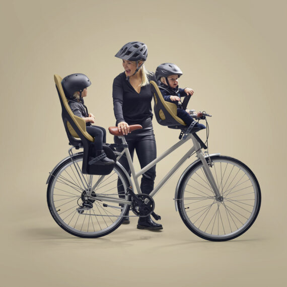 THULE Cyklosedačka Yepp 2 Maxi Rack Mount Fennel Tan