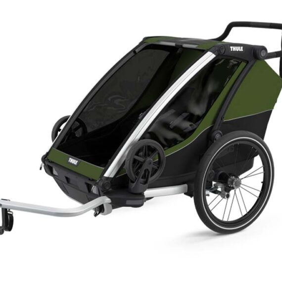 THULE Detský vozík Chariot Cab2 CypresGreen