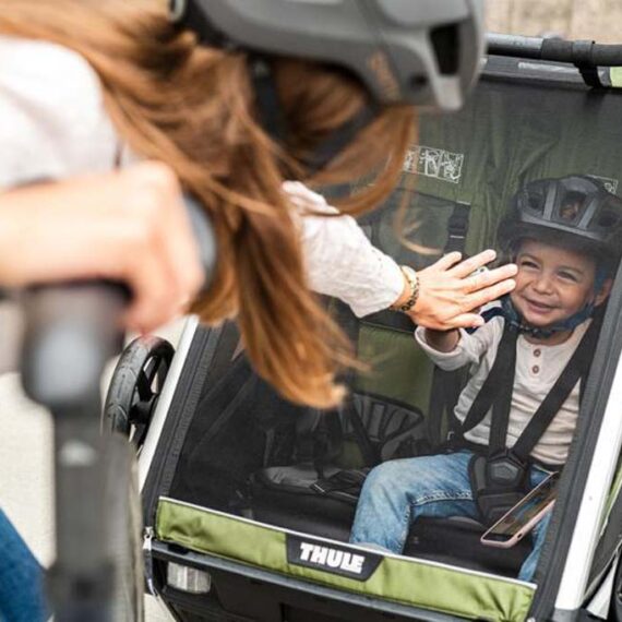 THULE Detský vozík Chariot Cab2 CypresGreen