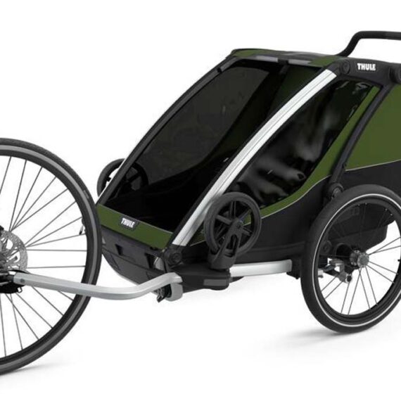 THULE Detský vozík Chariot Cab2 CypresGreen
