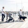 THULE Športový kočík Sleek Black/Grey Melange