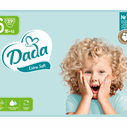 DADA Extra Soft Plienky jednorázové 6+ Extra Large (15 kg+) 39 ks