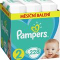 PAMPERS Active Baby Plienky jednorazové 2 (4-8 kg) 228 ks – MESAČNÁ ZÁSOBA