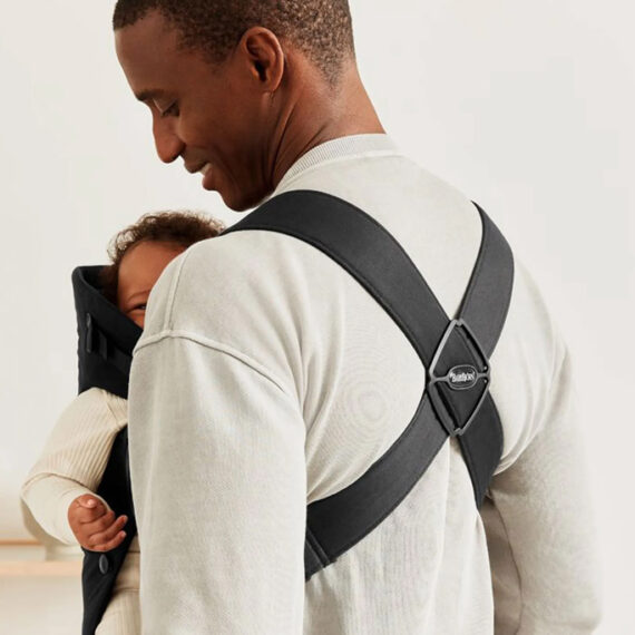 BABYBJÖRN Nosič Mini Woven, Black Cotton