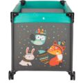 PETITE&MARS Postieľka cestovná Koot – Fox Aqua + Prenosný projektor 3v1 Hooty 0m+