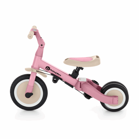 PETITE&MARS Trojkolka multifunkčná 5v1 Turbo Marshhmallow Pink