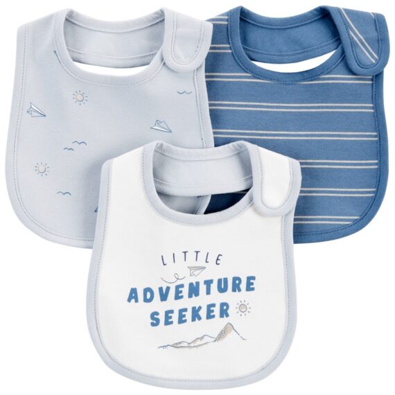 CARTER’S Podbradník Blue/Ivory chlapec MFL 3ks