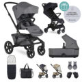 EASYWALKER Kočík kombinovaný Jimmey Iris Grey XXL RWS + Jackey Shadow Black