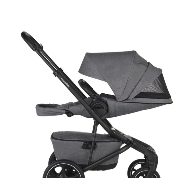 EASYWALKER Kočík kombinovaný Jimmey Iris Grey XXL RWS + Jackey XL Shadow Black