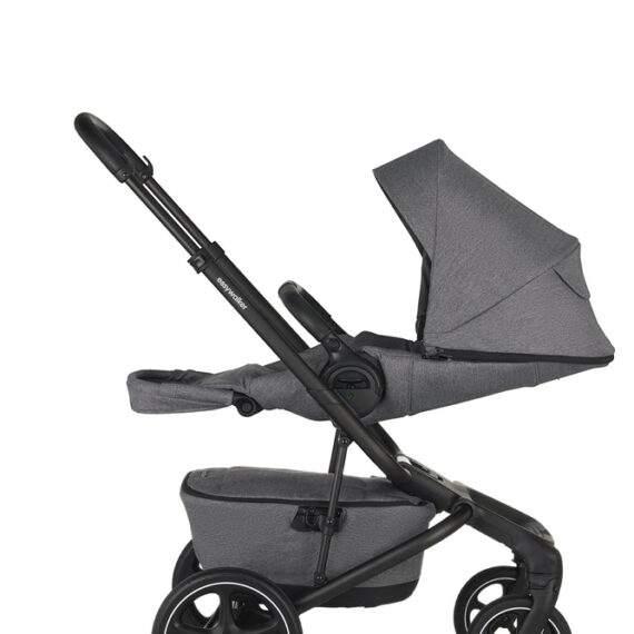 EASYWALKER Kočík kombinovaný Jimmey Iris Grey XXL RWS + Jackey XL Shadow Black