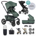 EASYWALKER Kočík kombinovaný Jimmey Pine Green XXL AIR + RWS + Jackey XL Shadow Black