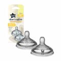Tommee Tippee Cumlík na fľašu, ANTI-COLIC Stredný prietok 3m+, 2ks