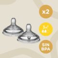 Tommee Tippee Cumlík na fľašu, ANTI-COLIC Stredný prietok 3m+, 2ks