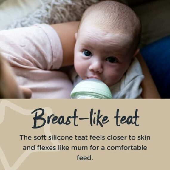Tommee Tippee Natural Start Cumlík na flašu ANTI-COLIC Rychlý prietok 6m+, 2 ks