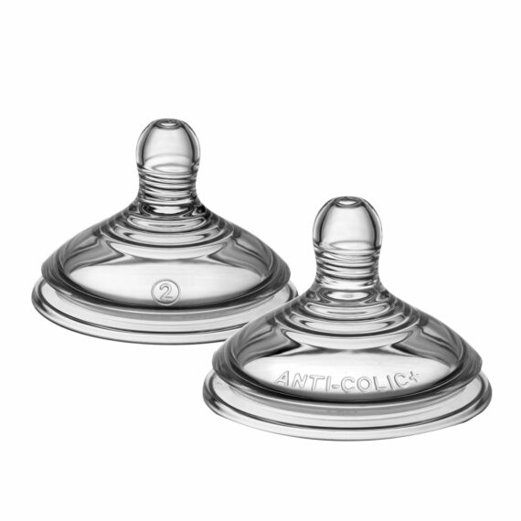 Tommee Tippee CTN Cumlík na flašu ADVANCED ANTI-COLIC, Stredný prietok 3m+, 2ks
