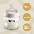 Tommee Tippee CTN Dojčenská Flaša ANTI-COLIC pomalý prietok, 150 ml 0m+