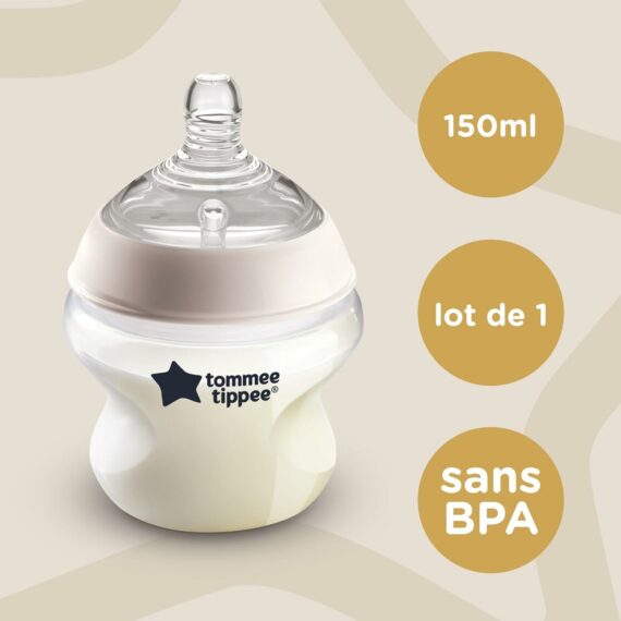 Tommee Tippee CTN Dojčenská Flaša ANTI-COLIC pomalý prietok, 150 ml 0m+