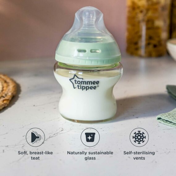 Tommee Tippee CTN Dojčenská Flaša – SKLO, 150ml, 0m+