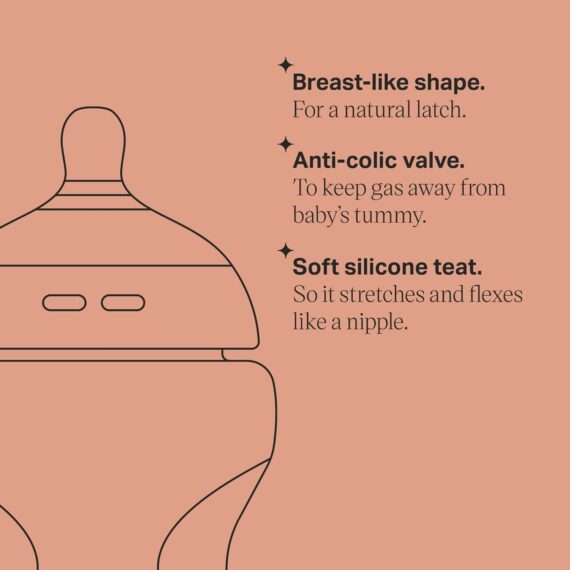 Tomme Tippee CTN Dojčenská fľaša, 2 x 340 ml, 3m+
