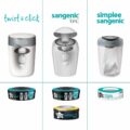Tommee Tippee Twist & Click Kôš na plienky, ružový