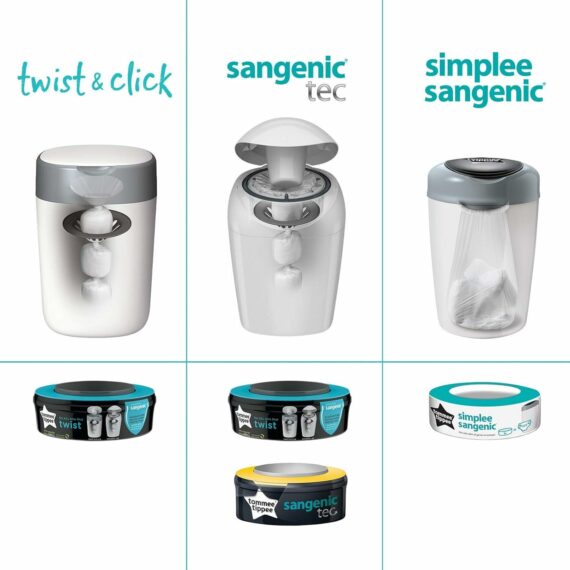 Tommee Tippee Twist & Click Kôš na plienky, modrý