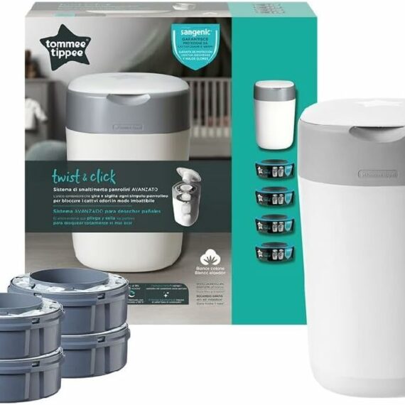 Tommee Tippee Twist & Click Koš na plienky+ 4 náplne/kazety