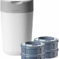 Tommee Tippee Twist & Click Koš na plienky+ 4 náplne/kazety