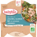 BABYBIO Menu zelenina s lososom a ryžou (260 g)