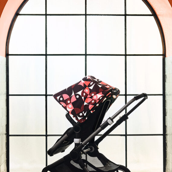 BUGABOO Fox 3 slnečná strieška Animal Explorer Red/Blue