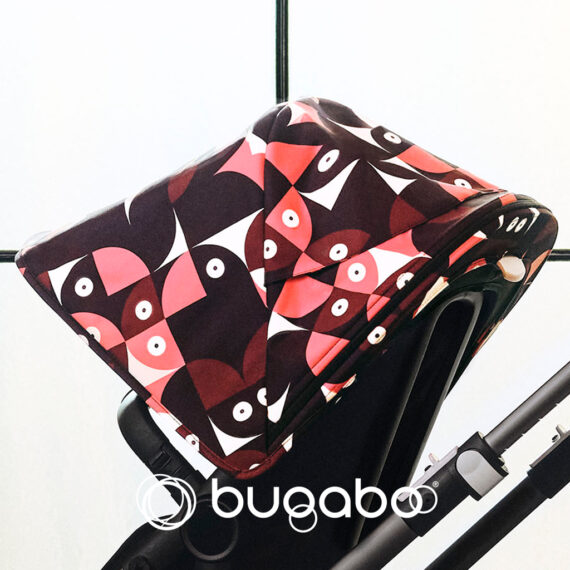 BUGABOO Fox 3 slnečná strieška Animal Explorer Red/Blue