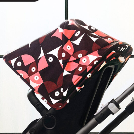 BUGABOO Fox 3 slnečná strieška Animal Explorer Red/Blue