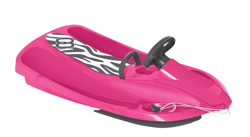 HAMAX Snežný bob Snow Zebra – Pink/Grey