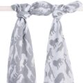 JOLLEIN Detské osušky 2 ks (115 x 115 cm) – Safari Stone grey