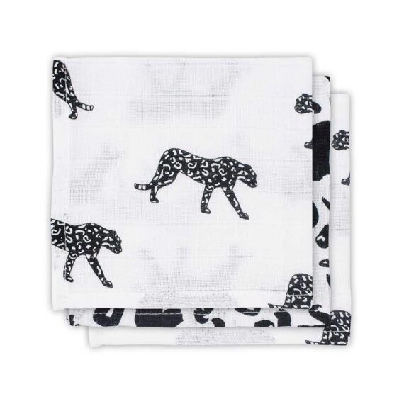 JOLLEIN Uteráčiky 3 ks (31 x 31 cm) – Leopard black