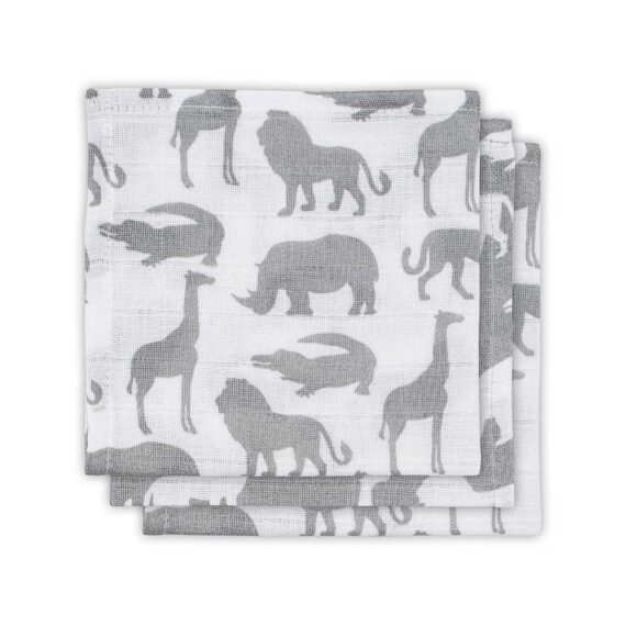 JOLLEIN Uteráčiky 3 ks (31 x 31 cm) – Safari Stone grey