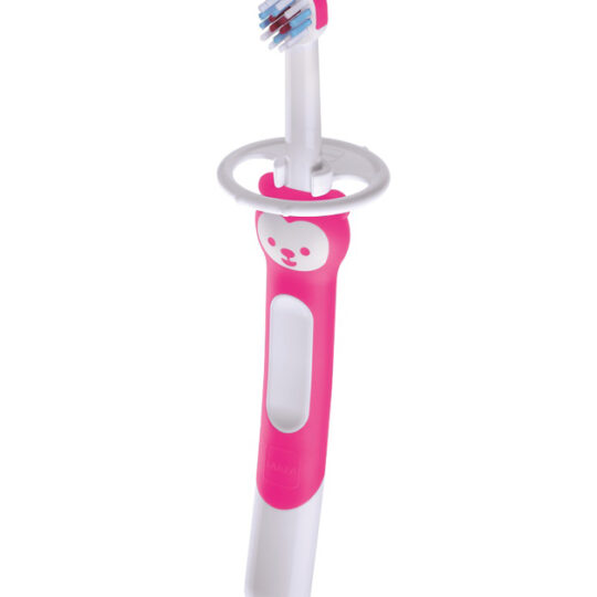 MAM Kefka zubná na učenie Training brush, 5m+ ružová