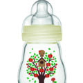 MAM Fľaša sklenená Feel good 170 ml, 0m+ biela